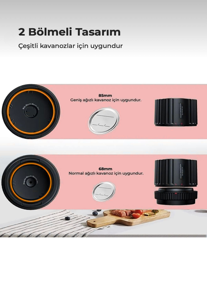 Gelişmiş Vakumlu Kavanoz Saklama Seti+5 Adet 660ml Kavanoz Hediyeli!