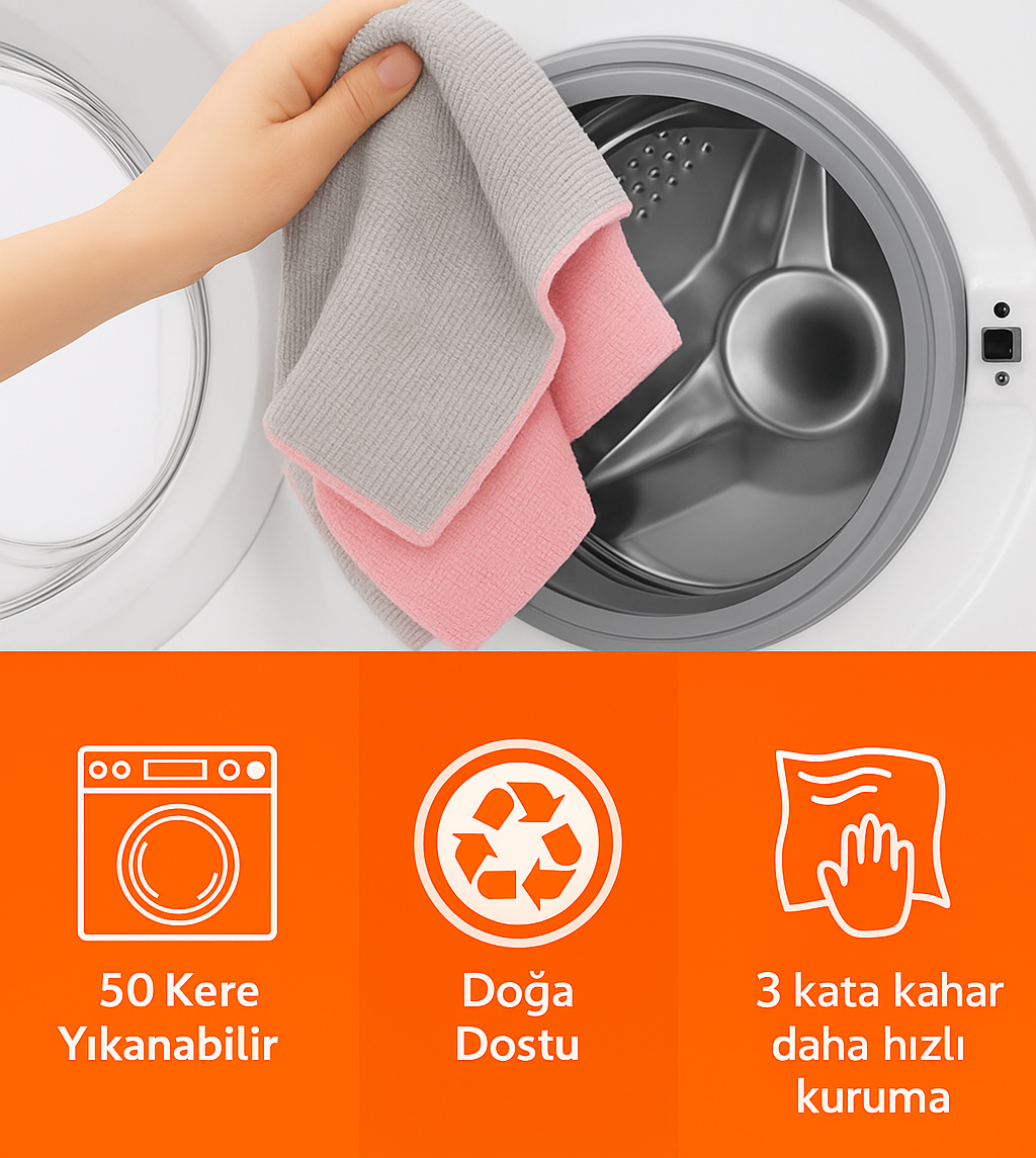 Her Yüzeyde Hızlı, Pırıl Pırıl Temizlik!