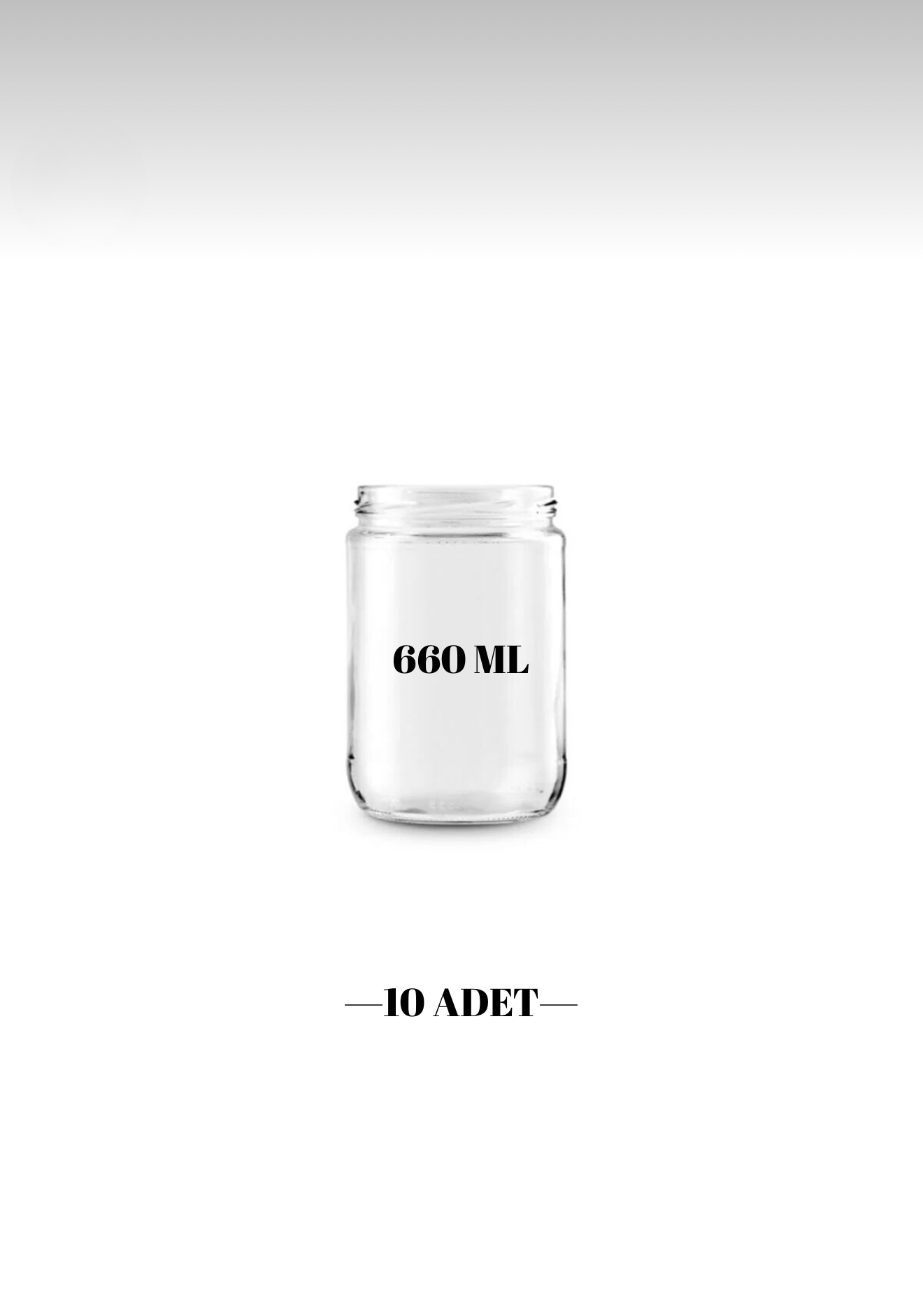 9 Adet 660ml Cam Kavanoz